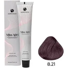 Крем-краска Adricoco Miss Adri 8.21 (100мл, светлый блонд фиолетовый пепельный)