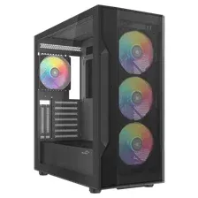 Корпус для компьютера SAMA S40 BK ATX без БП / S40-BKAPA4X1-GL (черный)