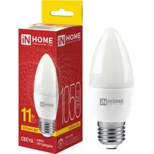 Лампа светодиодная In Home LED-СВЕЧА-VC, 11Вт, 230В, Е14, 4000К