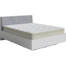 Кровать PROxSON Voyage 160x190 (белый жемчуг/Teddy 318 мокрый асфальт)