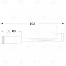 TRIALLI PFS 0091 - Сигнализатор, износ тормозных колодок