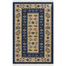 Ковер для жилой комнаты Shahintex Etno Icarpet 120x180 003 455573 (сапфир)