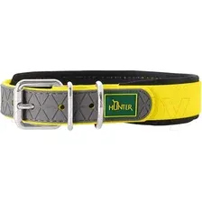 Ошейник HUNTER Collar Convenience Comfort / 63106 (55/M-L, неоновый желтый)