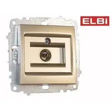 Розетка для ТВ концевая, титан EL-BI Zena-Vega 609-011400-246