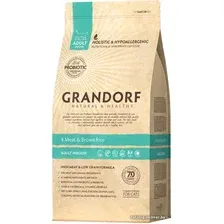 Сухой корм для кошек Grandorf 4 Meat&Brown Rice Living Probiotics Adult Indoor (4 мяса с коричневым рисом) 400 г