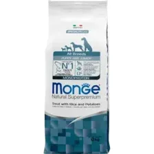 Корм для щенков Monge Dog Speciality Line Monoprotein, форель/рис/картофель, 12 кг