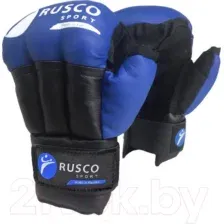 Перчатки для рукопашного боя RuscoSport Классик (M/8oz, синий)