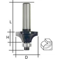 Фреза кромочная профильная c нижним подшипником, DxHxL  25 х 11 х 51 мм 36671 FIT TOOLS