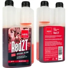 Моторное масло AEG Lubricants Universal 2T Motor Oil API TC с дозатором 1л