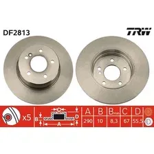 TRW                                            DF2813 Тормозной диск