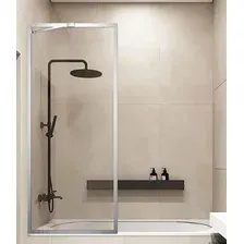 Стеклянная шторка для ванны Veconi 80x150 PL85-80-01-C7 (стекло прозрачное/хром)