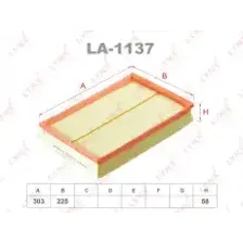 Фильтр воздушный LYNXAUTO LA-1137