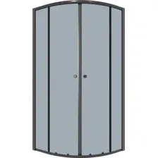 Душевой уголок Niagara Eco NG-1007-14T 90x90x190 (черный/стекло тонированное)