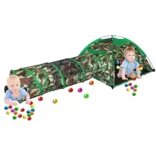 Игровая палатка Pituso Милитари  туннель J1104 (100 шаров)