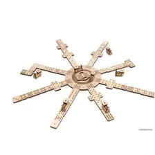 Сборная модель Eco-Wood-Art Геймсет домино Мексиканский поезд