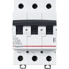 Выключатель автоматический Legrand RX3 4.5ka 20а 3п C 419709