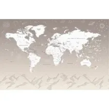 Фотообои листовые Citydecor Карта мира 25 (400x260см)