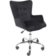 Кресло AksHome BELLA black Seven 035 велюр/черный