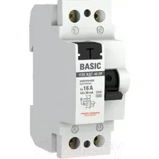 УЗО EKF Basic ВДТ-40 1P+N 16А 30мА (elcb-2-16-30e-sim)