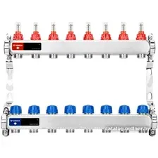 Запорная арматура Varmega Коллектор для теплого пола с расходомерами VM15108 ВР 1"