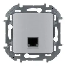 Розетка Legrand Inspiria 673827 (алюминий)