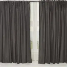 Комплект штор Mio Tesoro Канвас 150x250 (2шт, темно-серый)