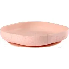 Тарелка для кормления Beaba Assiette Silicone 913431 (Plate Pink)