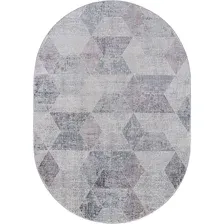 Ковер для жилой комнаты Merinos Zumma F257-OVAL-PINK (1.2x1.8)