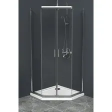 Душевой уголок BelBagno UNO-195-P-2-100-C-Cr