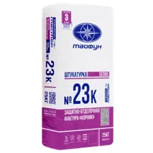 Штукатурка декоративная Тайфун Мастер №23К-2 фактура корник 1.5мм (25кг, белый)