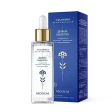 Сыворотка для лица MODUM Valoshki Blue Treasure с гидролатом василька, гиалуроном и ниацинамидом, 30 г