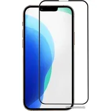 Защитное стекло Case 3D Rubber для Apple iPhone 14 (черный глянец)