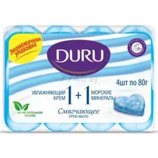 Крем-мыло Duru 1+1 Увлажняющий крем и морские минералы 4x80 г