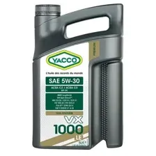 Моторное масло YACCO VX 1000 LL III 5W-30, 5л