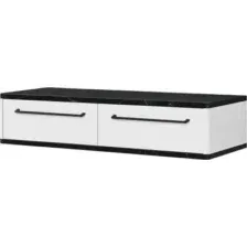 Туалетный столик Shtabe Royal 5210 эко (мрамор неро/р.черная)