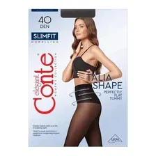 Колготки женские CONTE Elegant Slimfit 40 den, размер 2, natural
