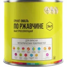 Грунт-эмаль LIDA по ржавчине быстросохнущая 2 л (черный)