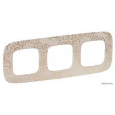 Рамка Legrand Valena Allure 754353 (нарцисс/золото)