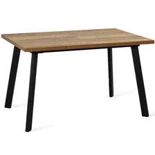 Стол обеденный DikLine HB140 Black, дуб галифакс