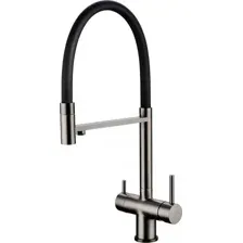 Смеситель Grocenberg GB4099 с гибким изливом (графит)