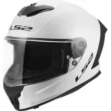 Мотошлем LS2 FF820 Rapid III Solid (M, белый глянцевый)
