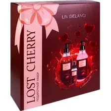 Набор косметики для тела Liv Delano Lost Cherry Гель для душаСпрей-мистКрем для тела (250мл100мл250мл)