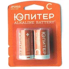 ЮПИТЕР JP2103 Батарейка C LR14 1,5V alkaline 2шт