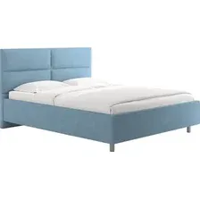 Кровать Сонум Omega 160x200 (замша голубой)
