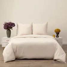 Комплект постельного белья Siberia Home Сэнди Евро 70x70 / Сиб-Евро-С-бж70x70 (бежевый)