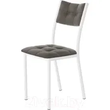 Стул AMC Comfort 3К6.8 (кожзам серо-коричневый/белый)