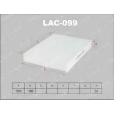 Салонный фильтр LynxAuto LAC099