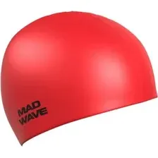 Шапочка для плавания Mad Wave Metal (красный)