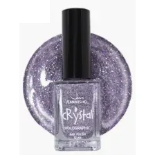 JEANMISHEL Лак для ногтей голографический CRYSTAL (сиреневый блестящий) тон 709