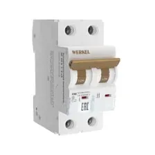 Выключатель автоматический 2P 50 A C 6 кА Werkel W902P506